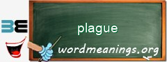 WordMeaning blackboard for plague